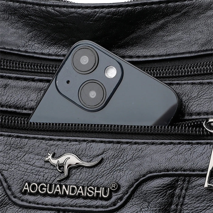 CZARNA TOREBKA CROSSBODY Warto™ - Wygoda i Funkcjonalność 24/7. Must-Have w Miejskiej Garderobie