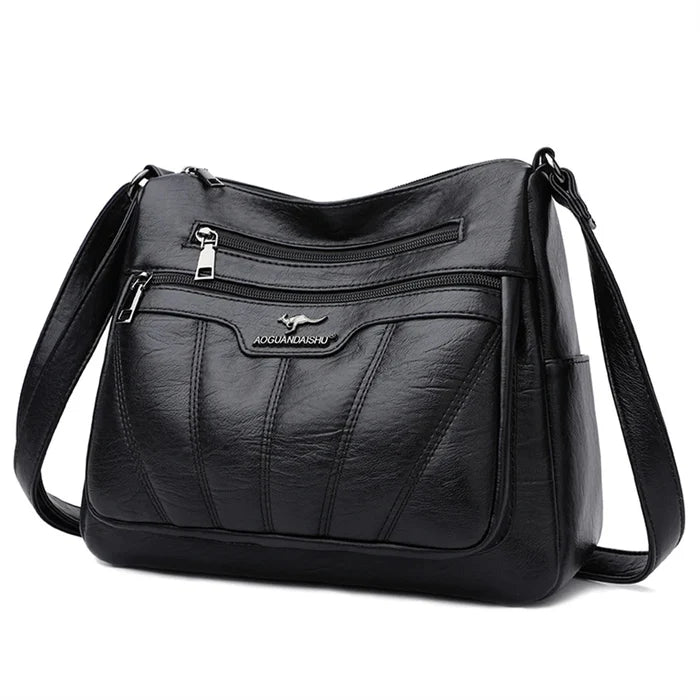 CZARNA TOREBKA CROSSBODY Warto™ - Wygoda i Funkcjonalność 24/7. Must-Have w Miejskiej Garderobie