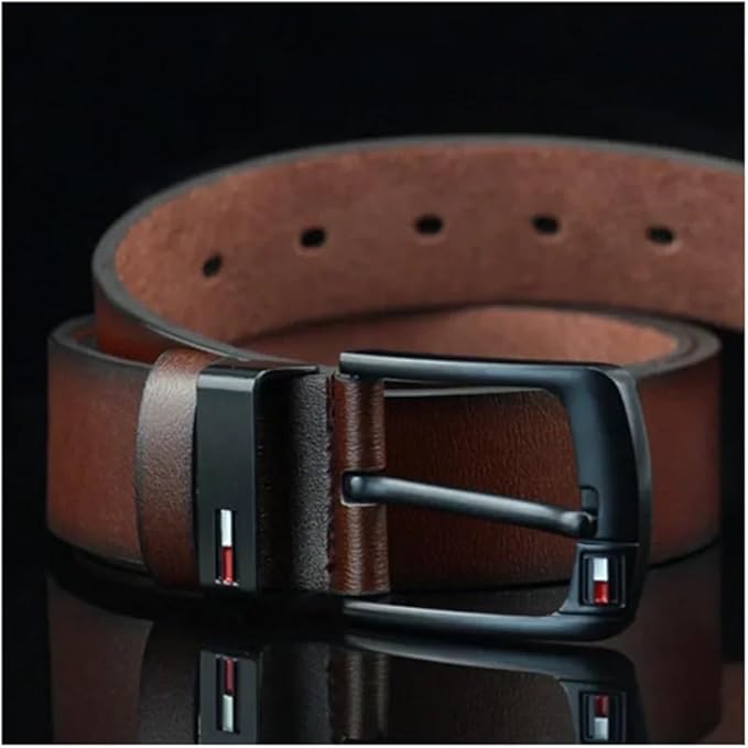 PONADCZASOWY CZARNY PASEK MĘSKI Warto™ - Ekoskóra, Srebrna Klamra. Elegancja i Trwałość na Lata.