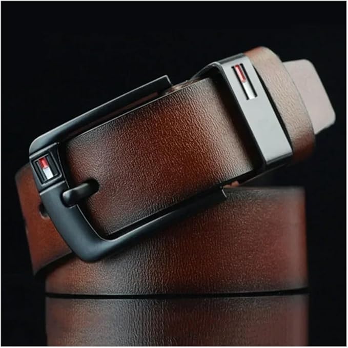 PONADCZASOWY CZARNY PASEK MĘSKI Warto™ - Ekoskóra, Srebrna Klamra. Elegancja i Trwałość na Lata.