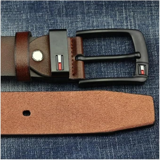 PONADCZASOWY CZARNY PASEK MĘSKI Warto™ - Ekoskóra, Srebrna Klamra. Elegancja i Trwałość na Lata.