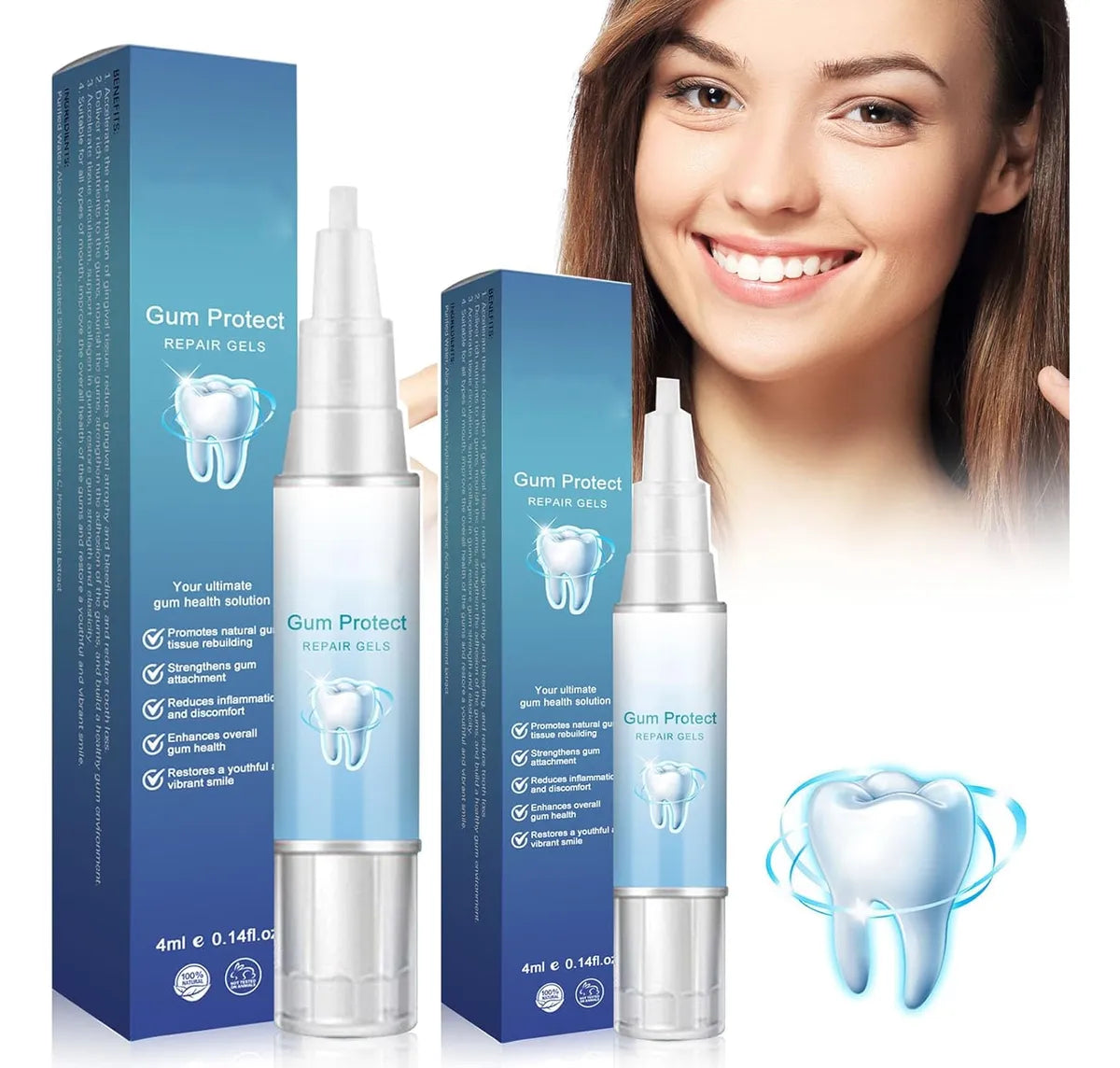 REGENERUJĄCY ŻEL DO DZIĄSEŁ W PISAKU Warto™ - 4ml. Odwróć Recesję, Wzmocnij Uśmiech