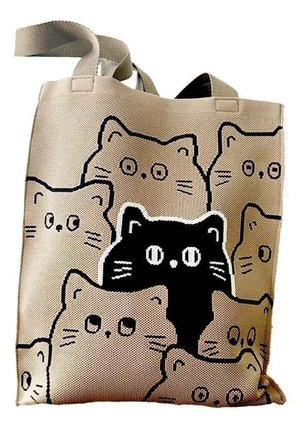 POJEMNA TOREBKA SHOPPER Warto™ - Lekka, Brązowa Torba na Ramię. Idealna do Pracy i na Zakupy.