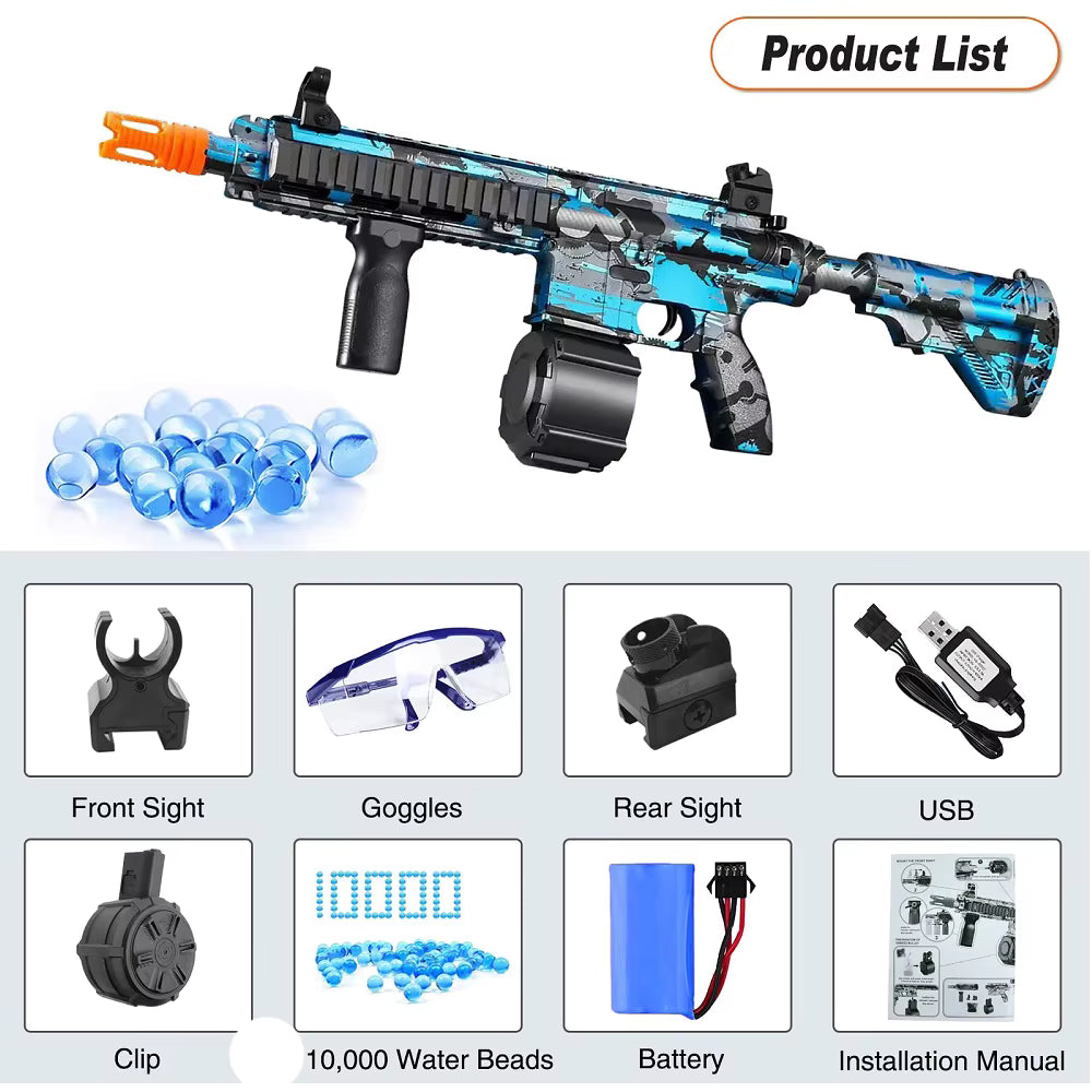 ELEKTRYCZNY PISTOLET WODNY M416 Warto™ – Moc, Precyzja i Zabawa Bez Końca!