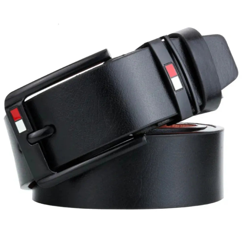 PONADCZASOWY CZARNY PASEK MĘSKI Warto™ - Ekoskóra, Srebrna Klamra. Elegancja i Trwałość na Lata.