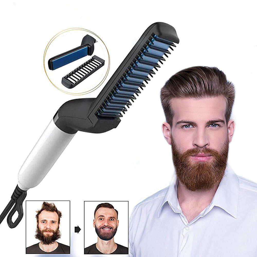 PROSTOWNICA DO BRODY I WŁOSÓW Warto™ - Grzebień Modelujący. Szybki Efekt Prostej i Zadbanej Brody.