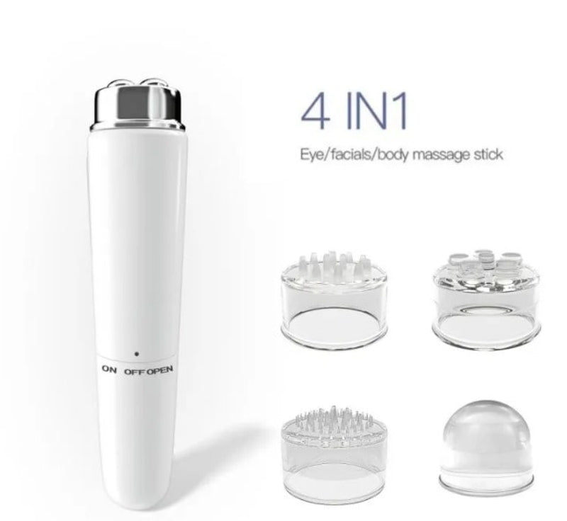 DOMOWE SPA 4w1 Warto™ - Elektryczny Masażer Twarzy i Oczu. Pełna Pielęgnacja w Jednym Urządzeniu