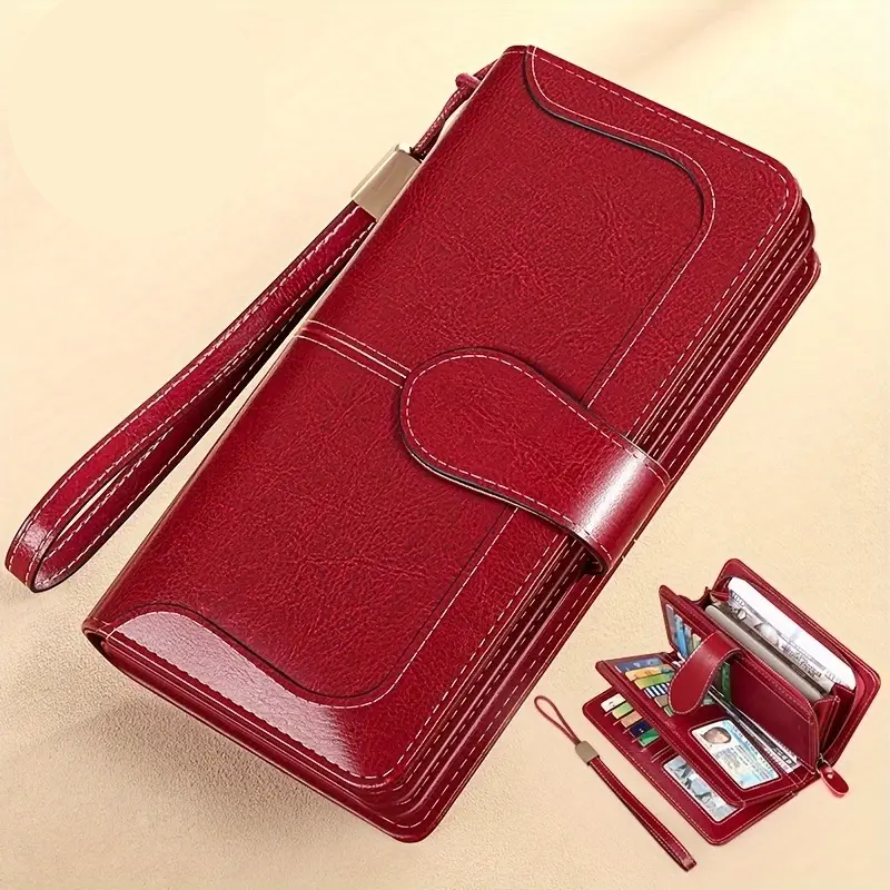 Elegancki duży portfel damski z ochroną RFID